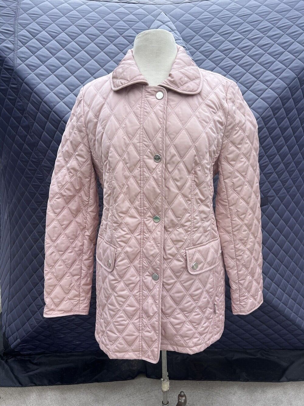 Basler Quilted Pink Jacket Coat Size 38